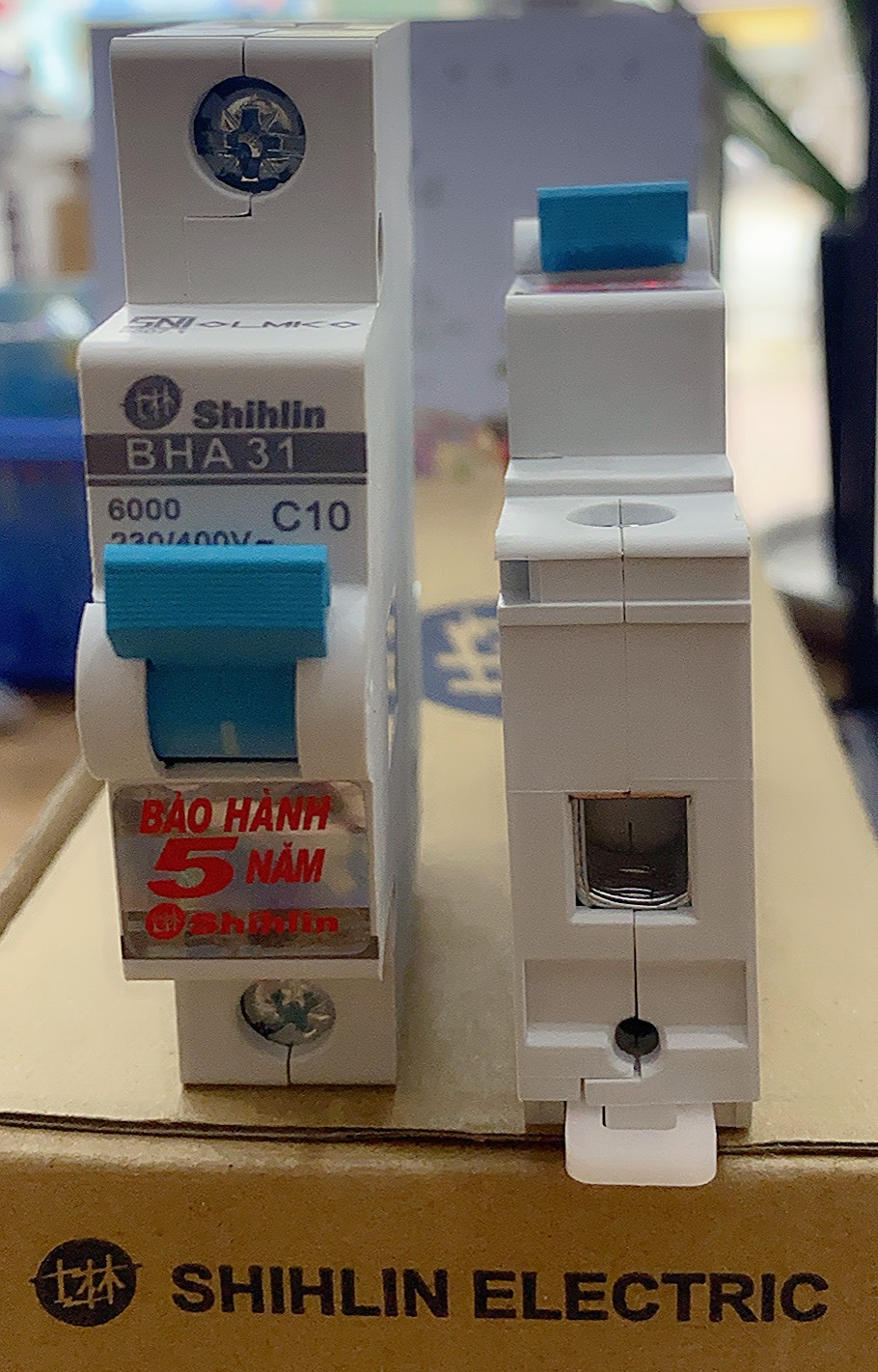 Aptomat mcb bha 1p 6a / 10a/16a dòng cắt 6ka shihlin chính hãng