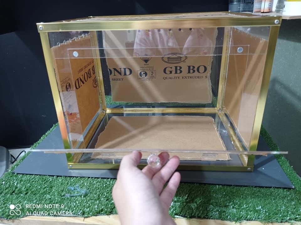 Bản lề mica, sản phẩm đúc, trong suốt