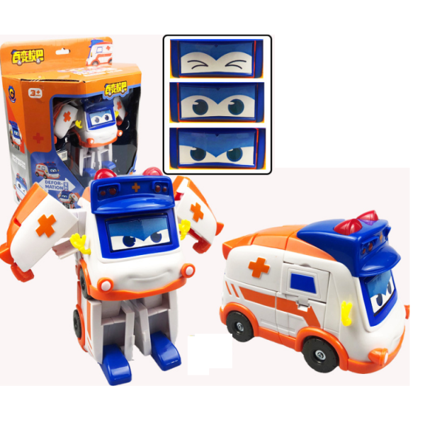 Mô hình xe buýt Gogo Bus Robot biến hình cứu thương GoGo Amby