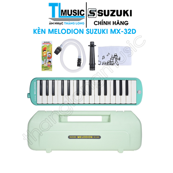 Kèn Melodion ( Melodica ) 32 Phím Suzuki MX32D - Kèm Hộp Đựng, Ống thổi và Khăn Lau Tiện Lợi