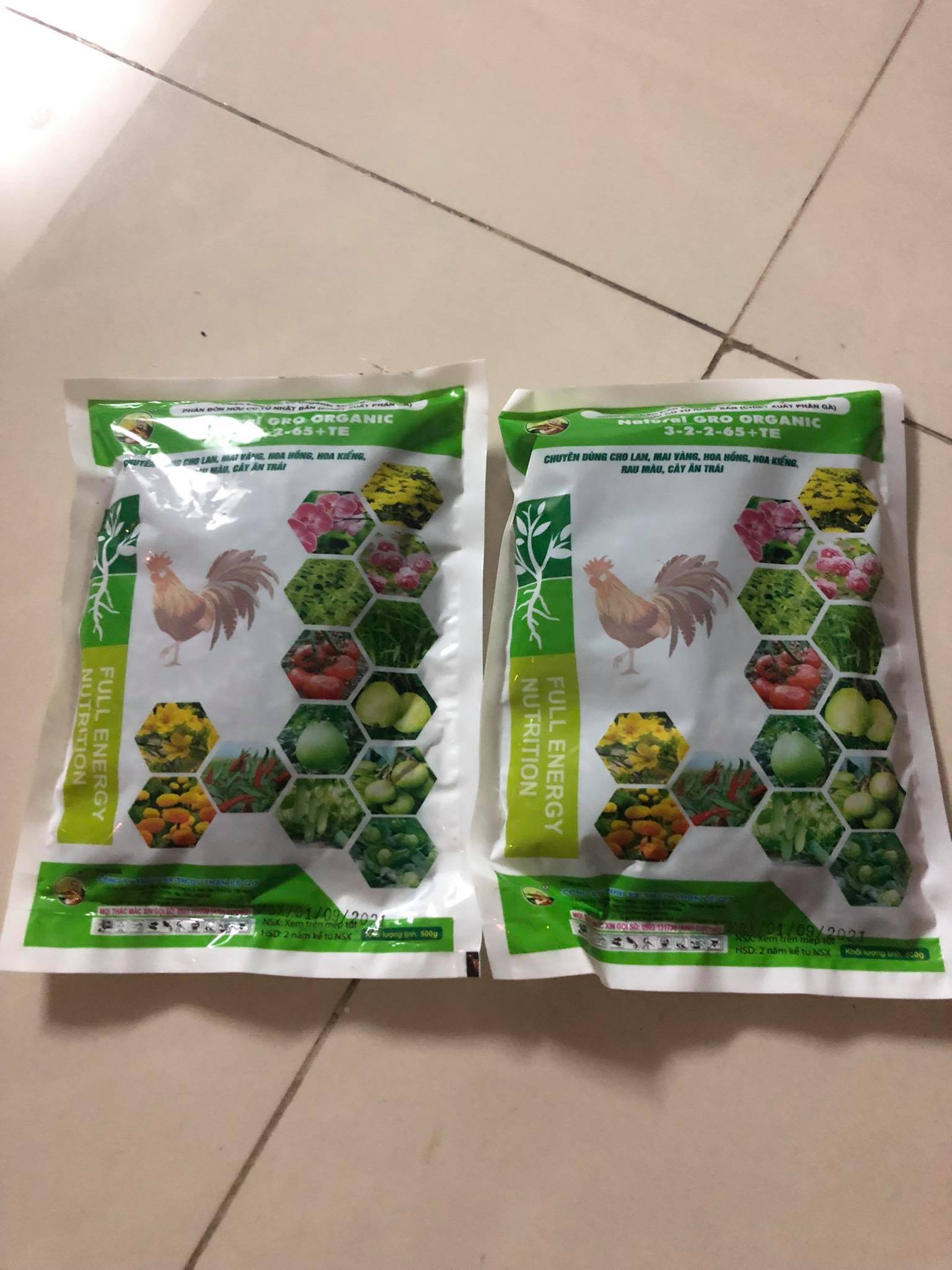 PHÂN GÀ NÉN VIÊN NHẬT 500 GRAM 1 GÓI