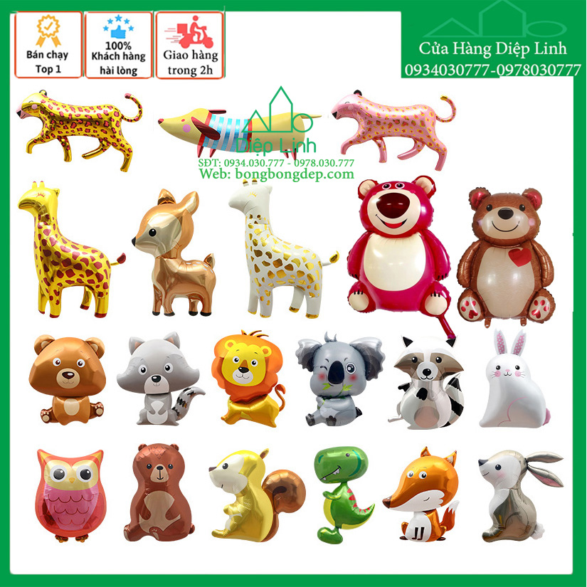 Bóng Kiếng Trang Trí Sinh Nhật Hình Khủng Long Dinosaur