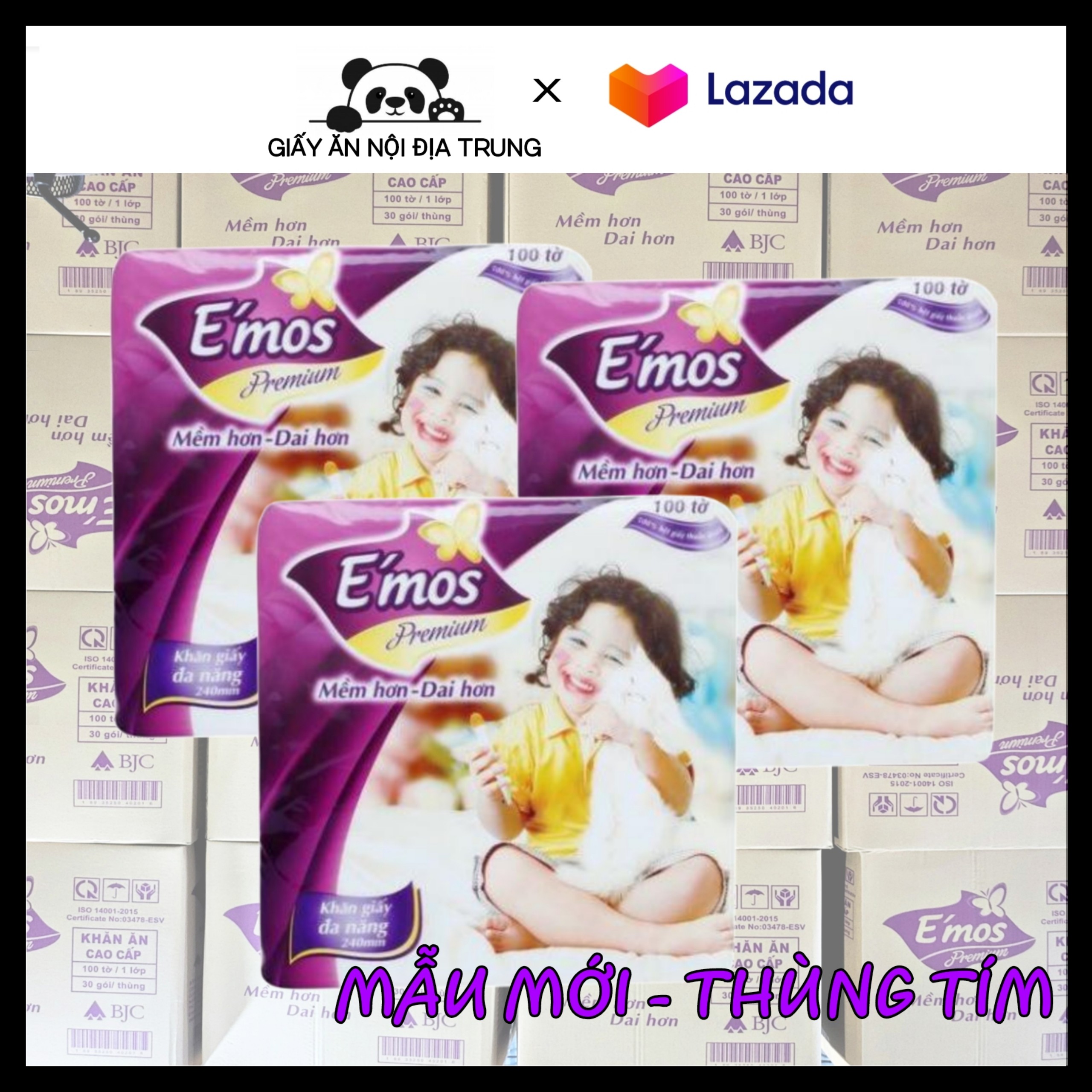 [SĂN SALE GIÁ SỐC] Combo 30 Gói Giấy Ăn E'mos Size Lớn Cao Cấp Siêu Dai Siêu Mịn (Không Thùng)