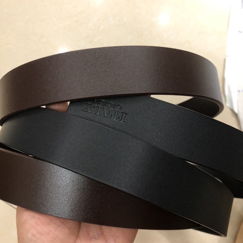 Thắt lưng nam da bò size 33mm thắt lưng bản nhỏ
