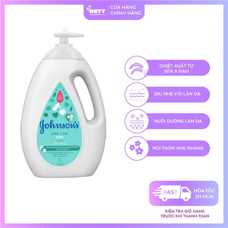 Sữa Tắm Johnson’s Milk+Rice Baby Bath
