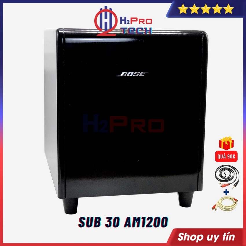 Loa Sub Điện Bass 30 AM1200 350W Cao Cấp - Tặng Dây AV, Loa Sub Hầm Siêu Trầm Karaoke - H2Pro Tech