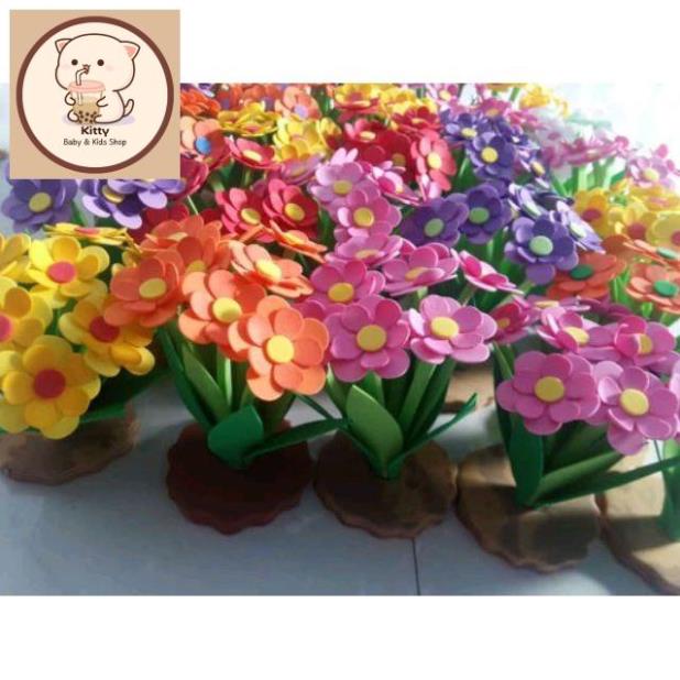 Hoa dập sẵn 100 bông 5cm, 7cm