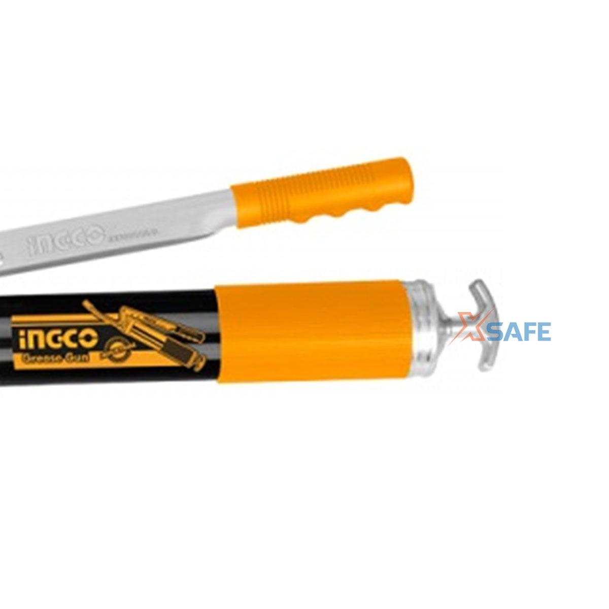 Súng bơm mỡ INGCO GRG015002 Tay cầm dễ dàng tạo lực đẩy Súng bơm cầm tay làm từ chất liệu cao cấp, chịu lực mạnh mẽ, phần sơn đen chống gỉ sét vượt trội