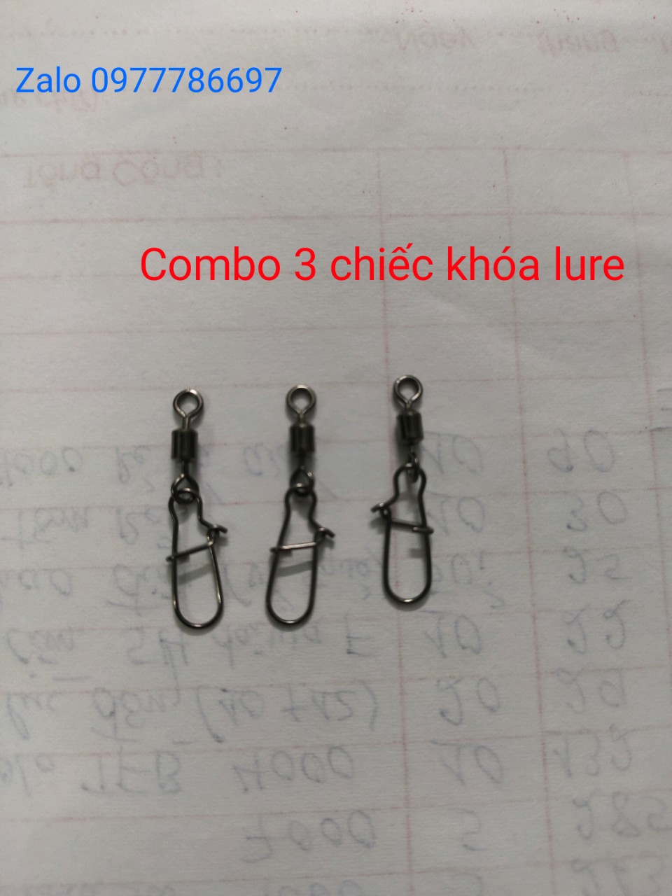 combo 3 chiếc khóa link móc mồi câu lure