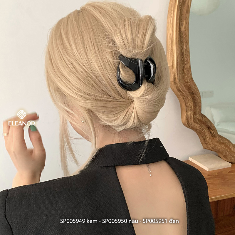 Kẹp tóc nữ Eleanor  Accessories kẹp càng cua hình cong basic phụ kiện tóc 5949
