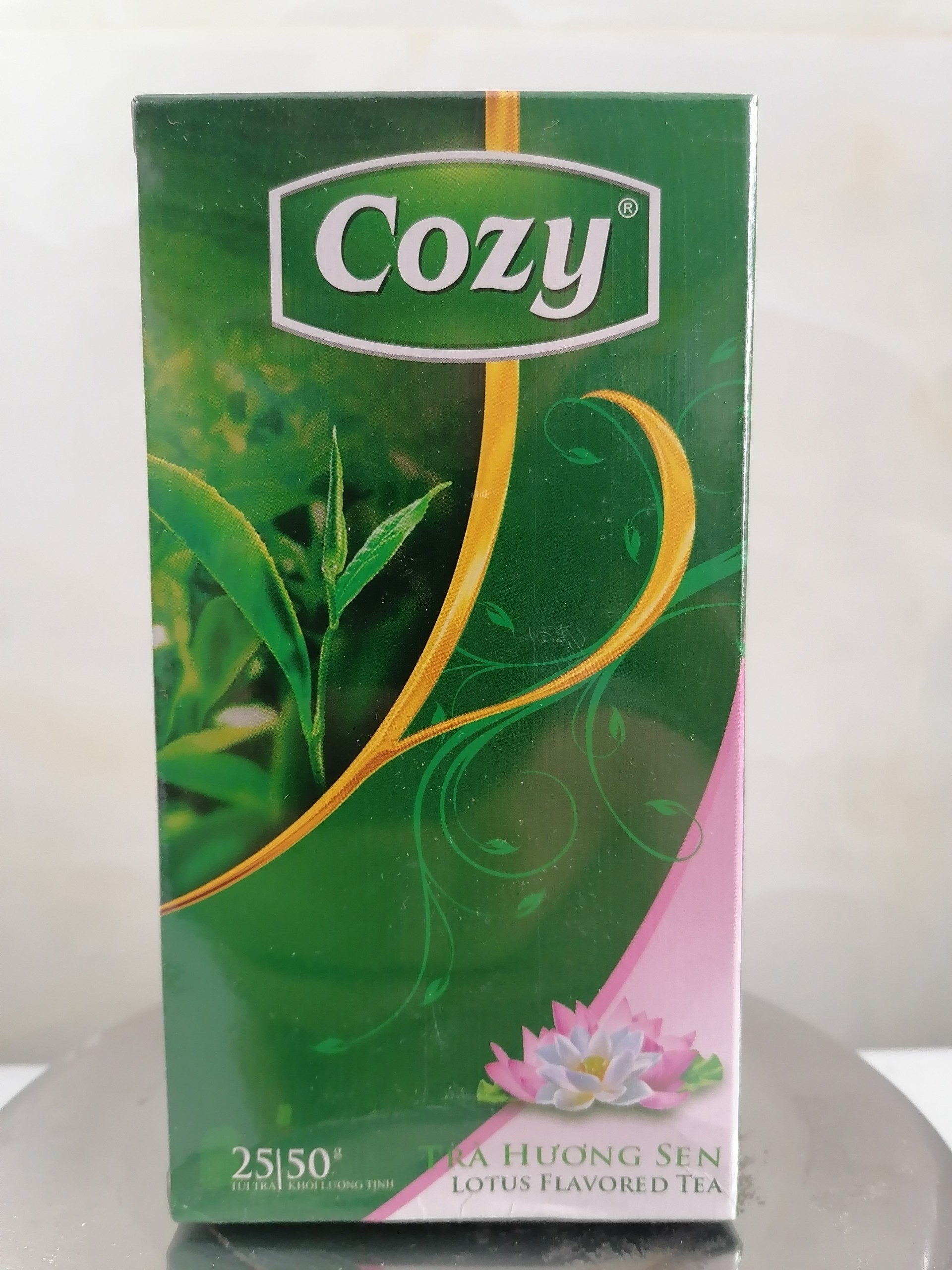 [Hộp 50g] TRÀ HƯƠNG SEN TÚI LỌC [VN] COZY Lotus Flavored Tea (bph-hk)