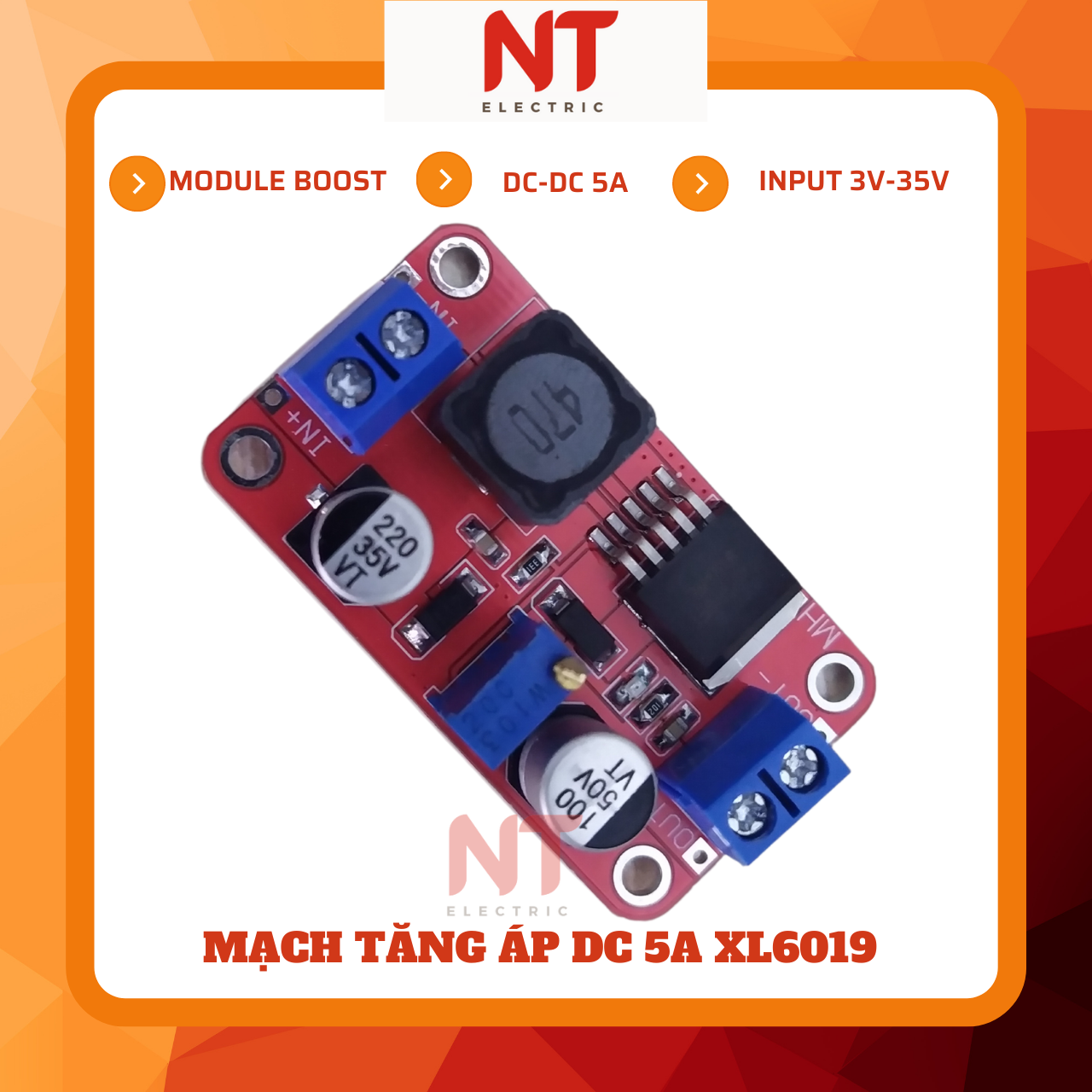 Mạch tăng áp DC 5A XL6019