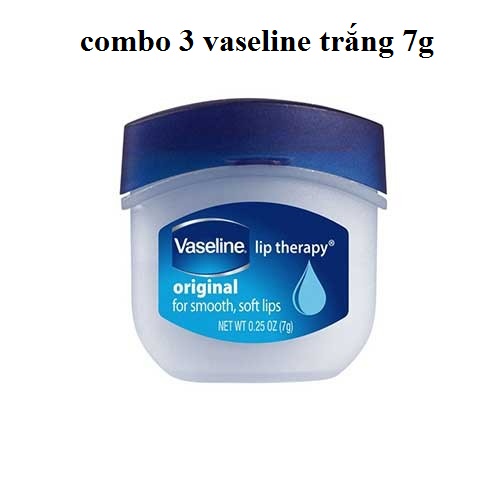 [HCM]COMBO 3 HỦ Sáp Dưỡng Môi Vaseline (3 TRẮNG)