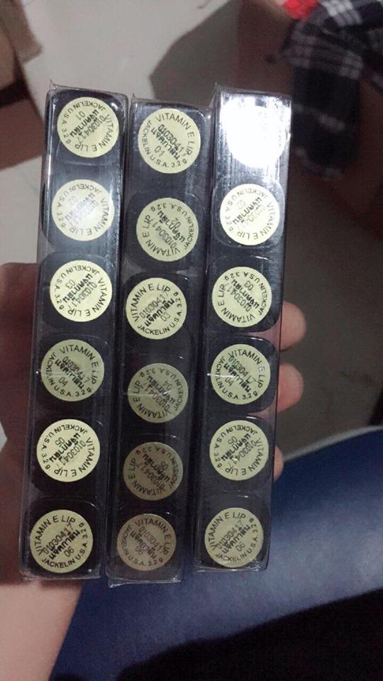 Set 6 cây son gió siêu lì không chì Jackelin Thái Lan