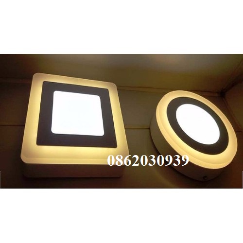 Đèn led ốp trần đổi màu VÀNG  16W 3 chế độ ánh sáng