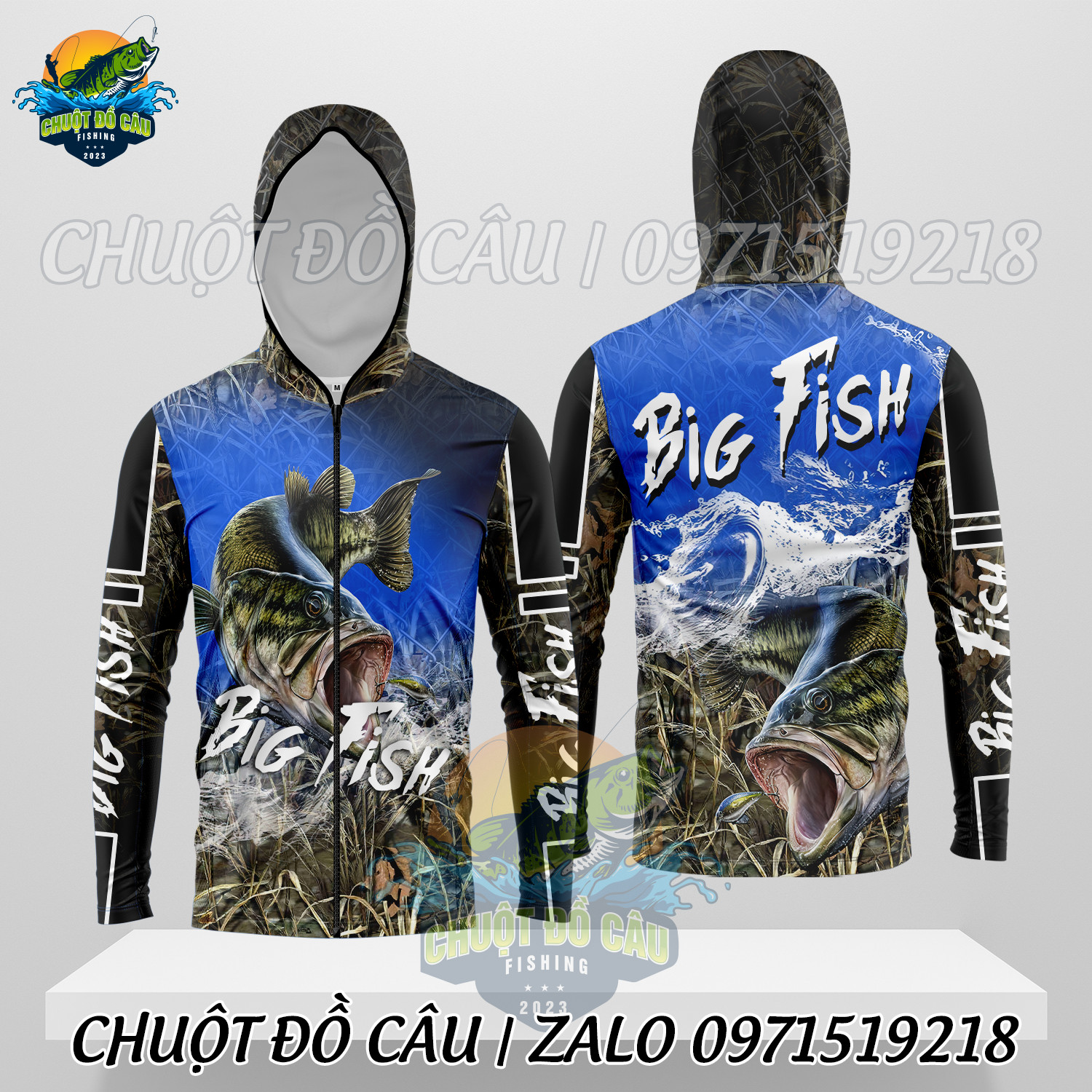 Áo khoác câu cá chống nắng Big Fish