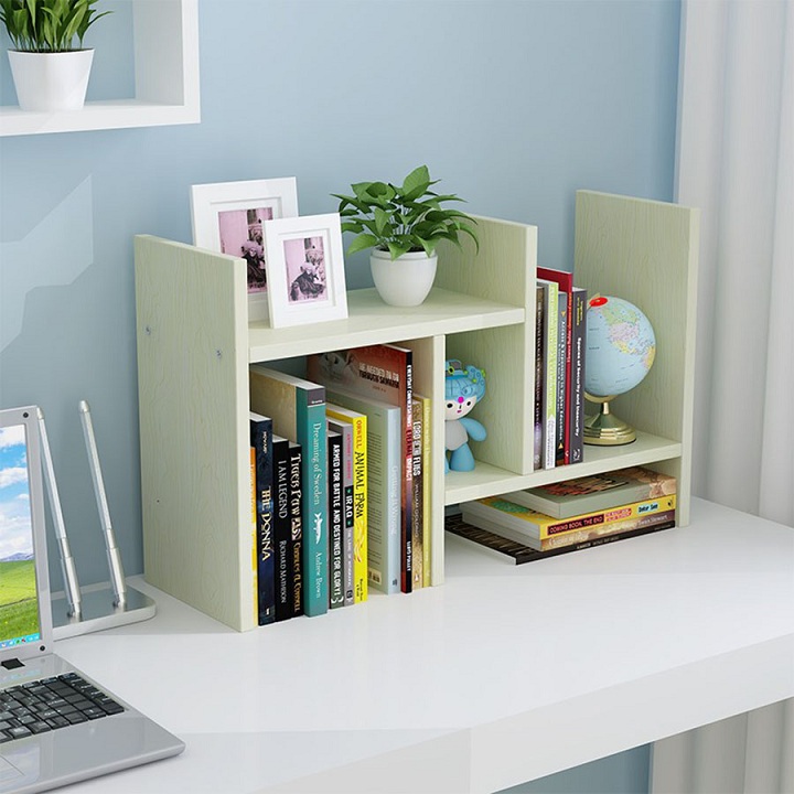 kệ sách gỗ để bàn làm việc cao cấp