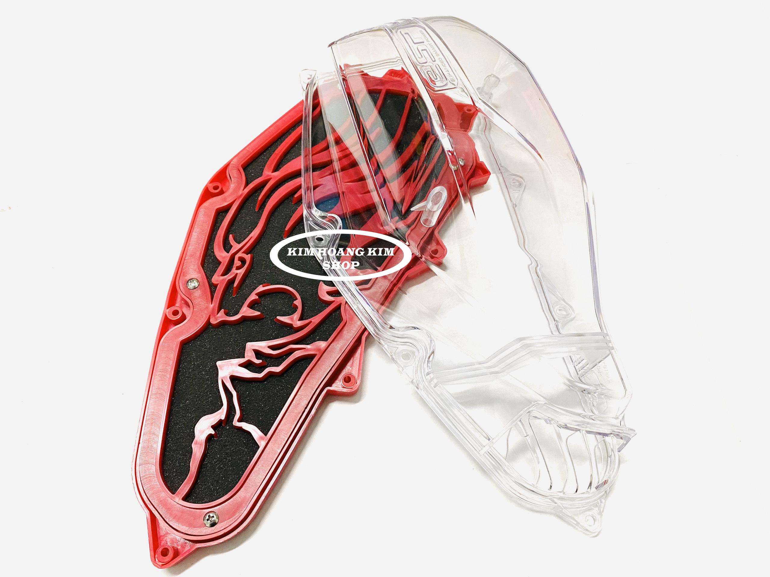 Combo Lọc gió tăng tốc Sư tử + Pô E Trong suốt gắn Vario,AirBlade