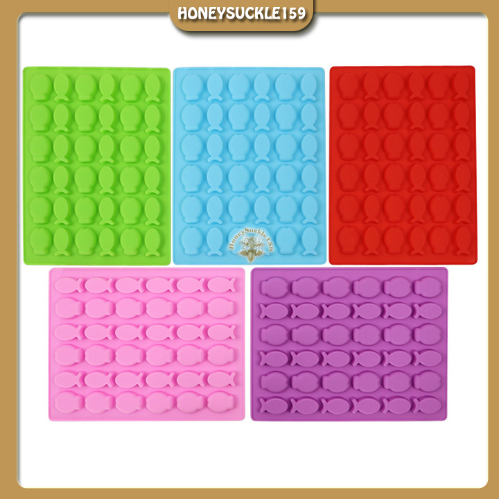Khuôn Silicon Đổ Socola/Thạch/Đá/Kẹochipchip/Pudding Hình 36 Cá Nhí