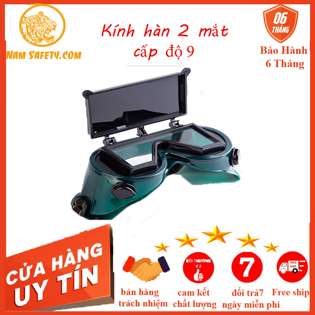 Kính hàn 2 lớp bảo vệ mắt ,phụ kiện hàn