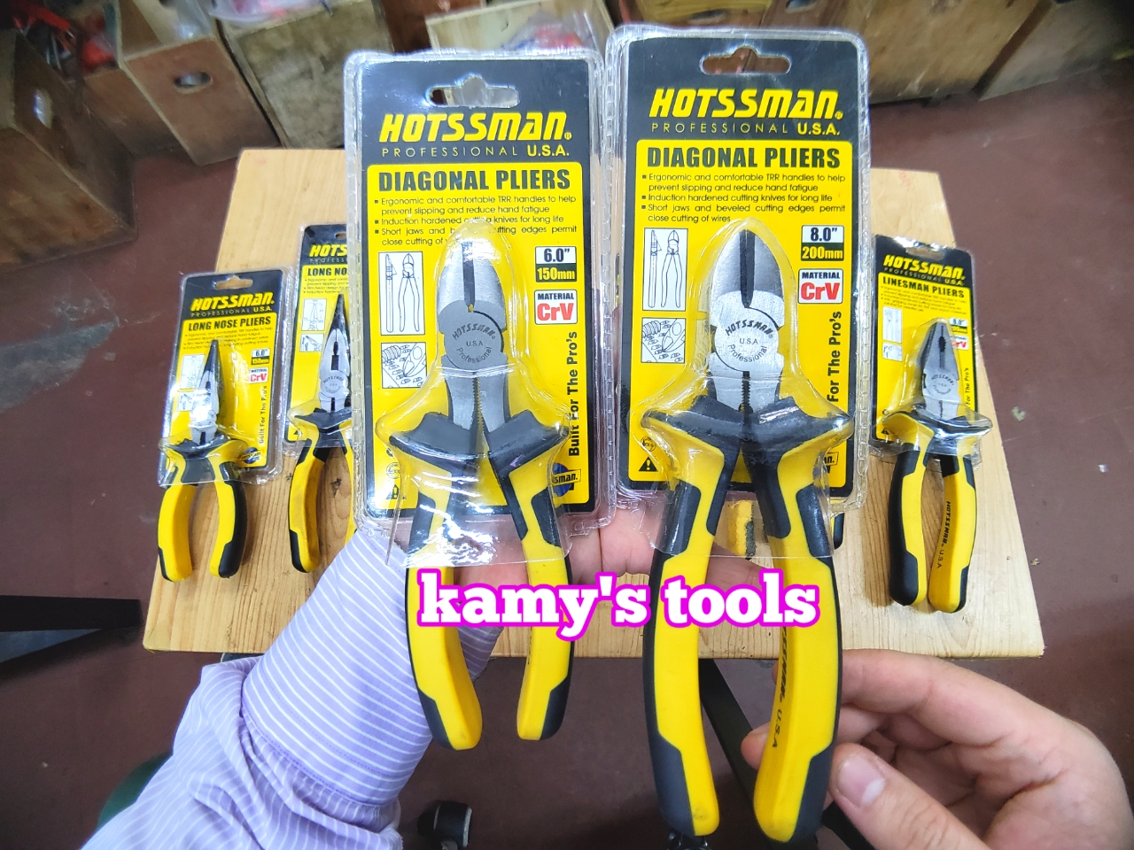 [HCM]Kìm cắt Hotssman Cr-V 6” 8” Kiềm Cắt bán lẻ từng cái