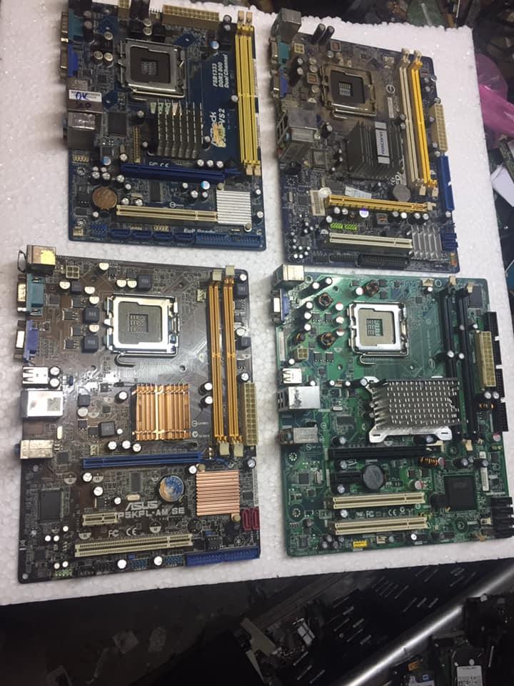Intel G31 Bảng mạch chủ (Mainboard) Socket 775 for Intel E2xxx/E5xxx/E7xxx/E8xxx nguyên Zin đã test kĩ 1 tháng bảo hành có chặn main