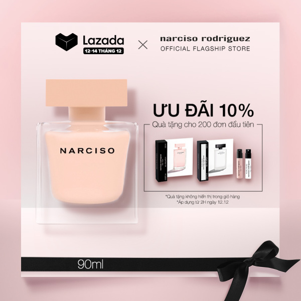 [12 - 14.12 | GIẢM 10%] Nước hoa Narciso Rodriguez Narciso Eau De Parfum Poudree 90ml