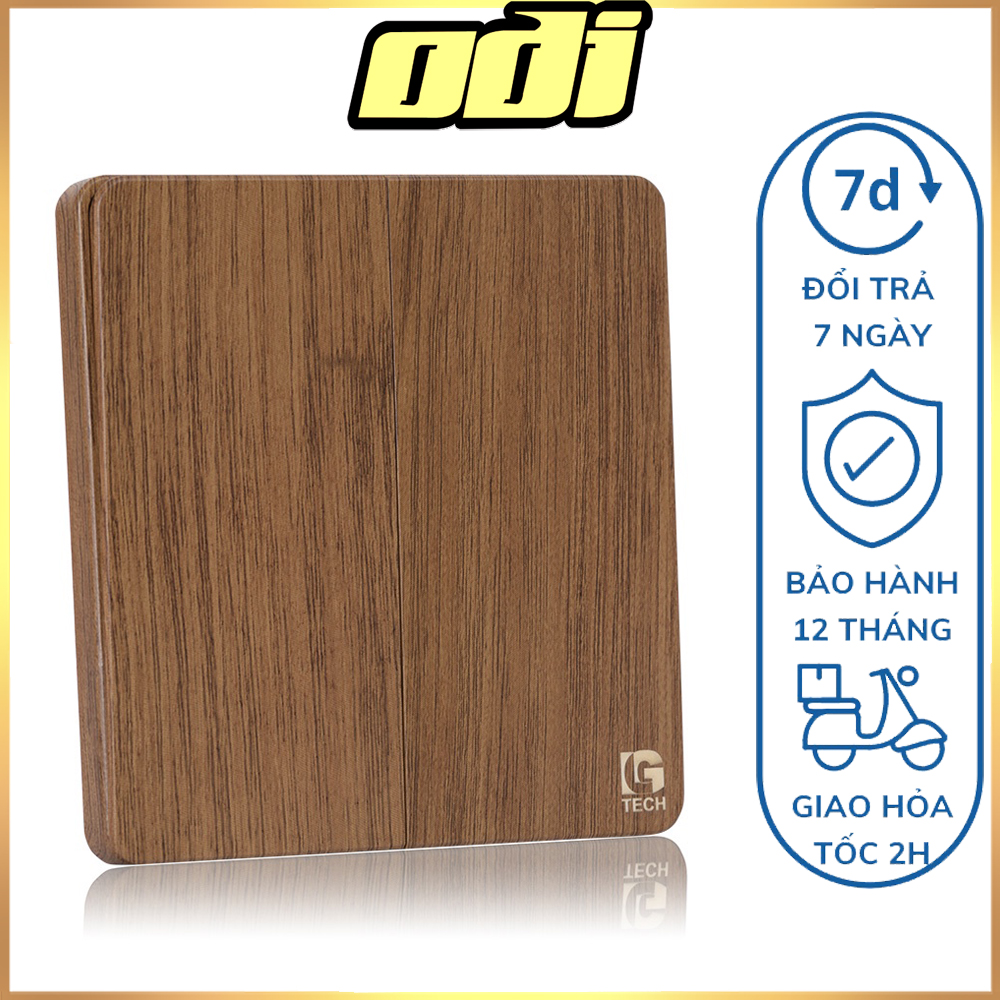 Công tắc đôi vân gỗ tràn viền 1 chiều và 2 chiều lg-ab-05-0002