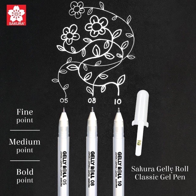GEL TRẮNG SAKURA ROLL(ĐỦ CỠ 05/0.8/1.0)