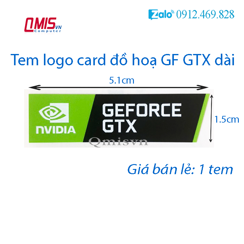 1 CÁI TEM LOGO AMD Radeon Graphics Nvidia Geforce, tem dán logo card đồ họa RTX GTX iRISxe AMD RYZEN RADEON - STICKER