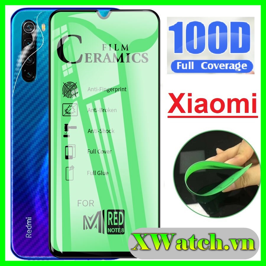Cường lực dẻo 100d full màn xiaomi k40 k40 pro poco m3 redmi 9t note 8 pro note 7 k20 note 9s k30 pro mi 10t pro