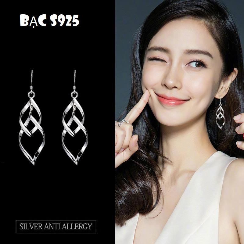 Bông Tai 2 Chiếc Lá Lồng Đèn Tòn Ten Phong Cách Hàn BT2LEAFTONTEN