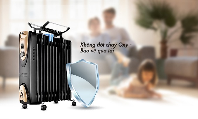 Máy sưởi dầu 13 thanh Saiko CDN-RY2000-13AT (Giá áp dụng giao tại HN, HCM& các tỉnh liên hệ shop)