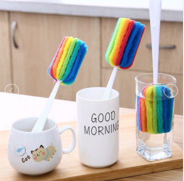 CÂY CỌ RỬA CỐC CHÉN BÌNH SỮA CỌ LY ( XỐP 7 MÀU)