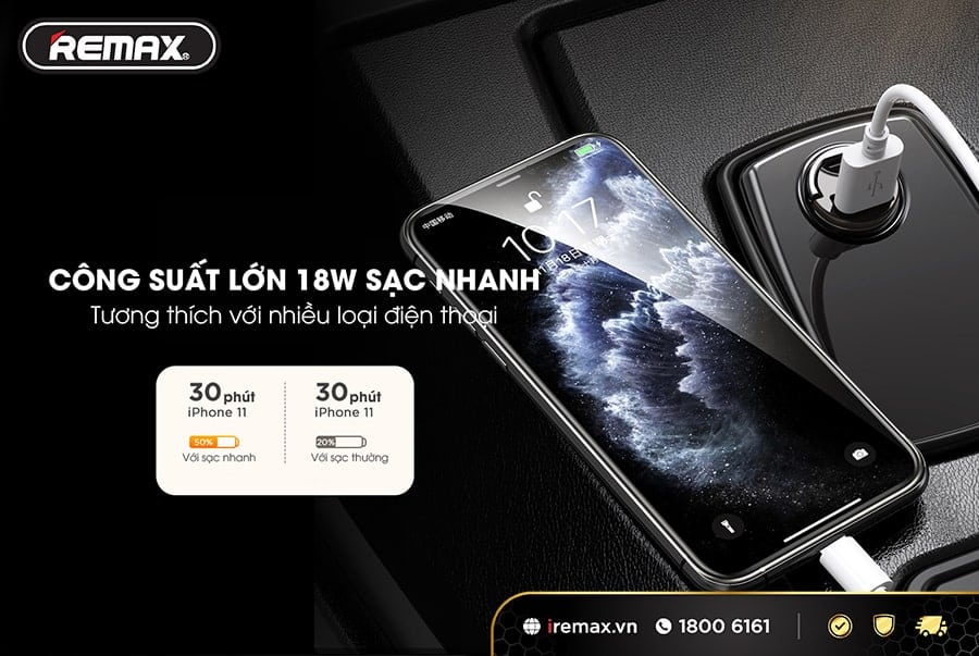 Củ sạc oto Remax RCC227