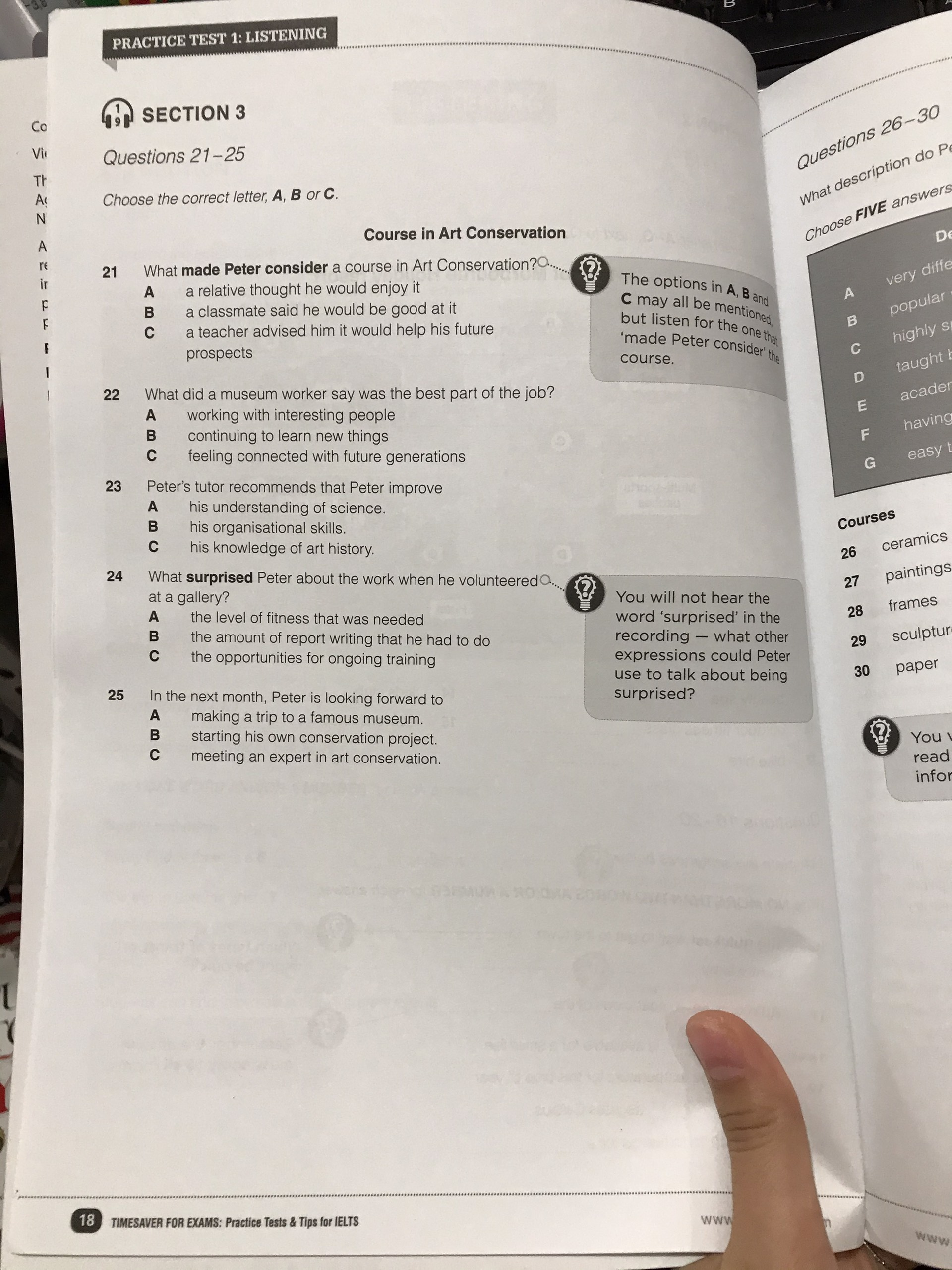 Timesaver for exams : Ielts Practice tests & tips  5.5-7.5 ( gồm đĩa CD )