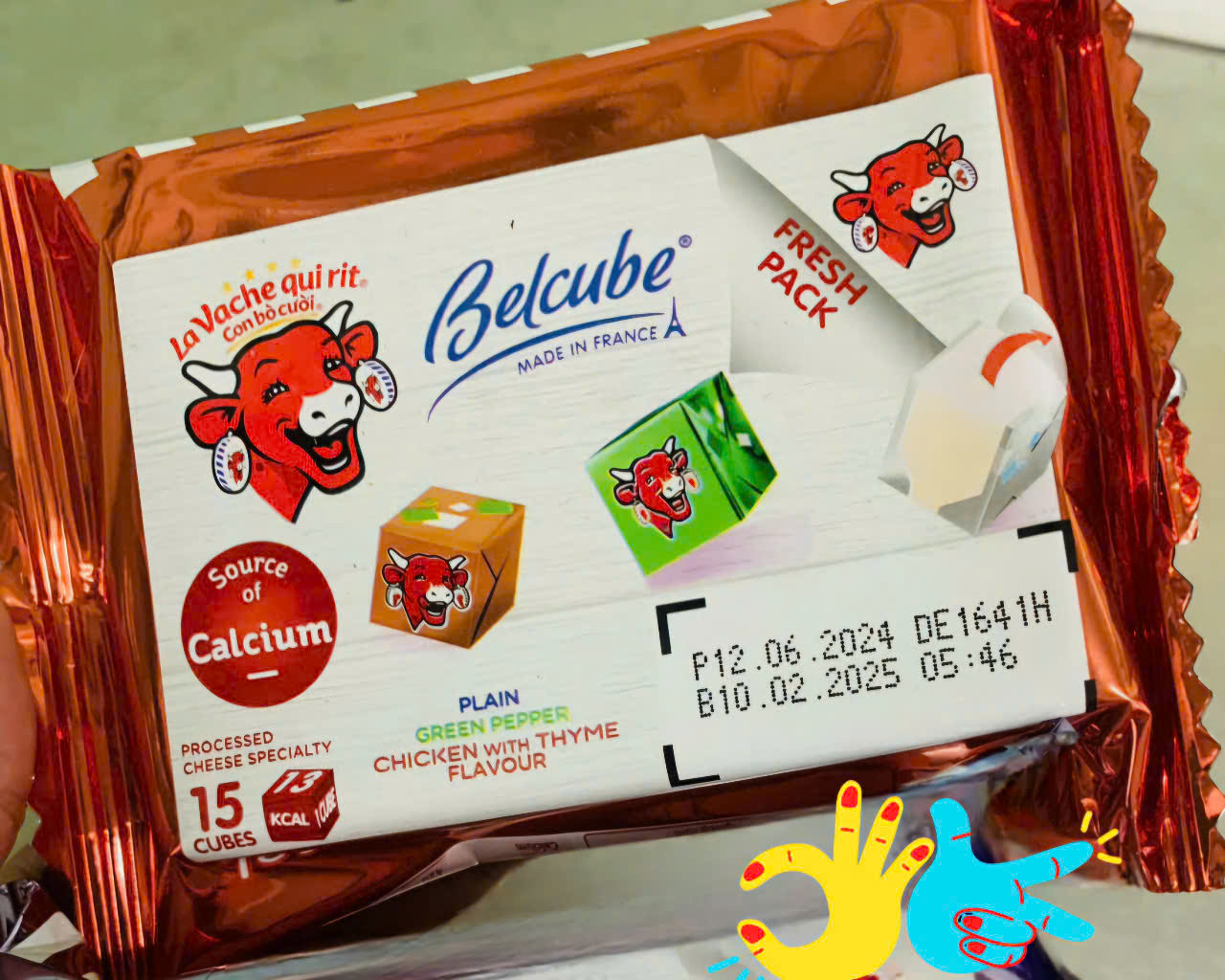 Phomai Belcube vuông 15 viên gói 78g