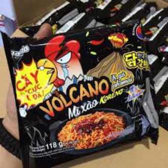 THÙNG 24 GÓI MÌ XÀO VOLCANO GÓI 118G
