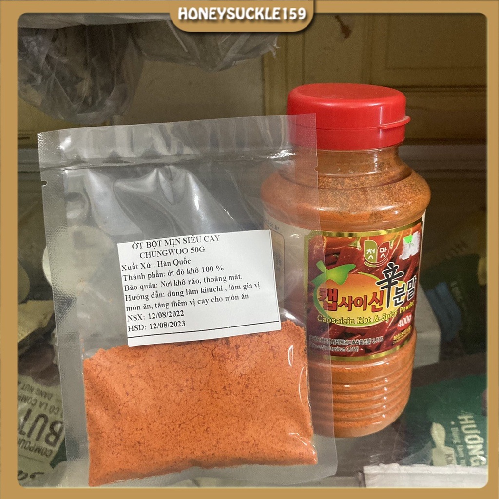 ỚT BỘT MỊN CHUNGWOO HÀN QUỐC SIÊU CAY GÓI 50G
