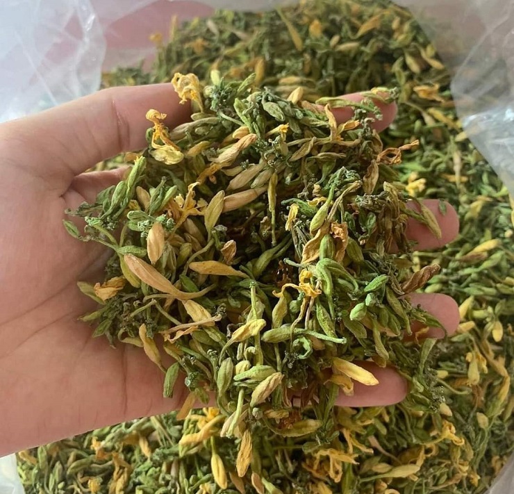 Hoa đu đủ đực sấy khô , hoa đu đủ