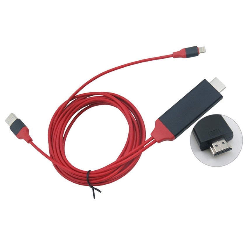 CÁP IPHONE LIGHNING RA HDMI LÊN TIVI LCD CHẤT LƯỢNG CAO