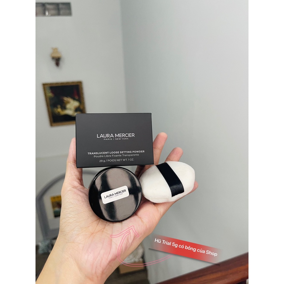 [UPDATE BAO BÌ MỚI 2022] Phấn phủ Laura mercier loose setting powder TRIAL - TRAVELSIZE - FULLSIZE
