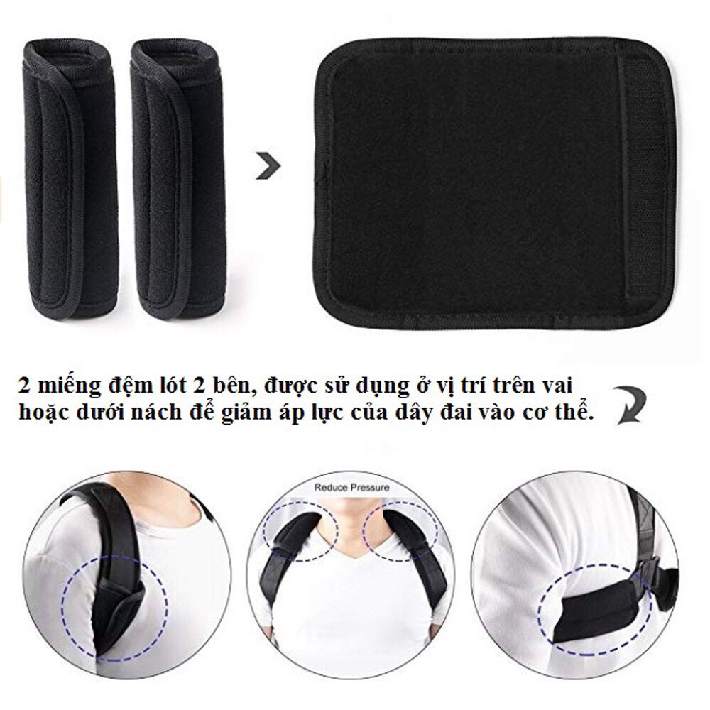Đai Chống Gù Lưng Nam Nữ Meilezi [Tặng Kèm 2 Tấm Trợ Lực]