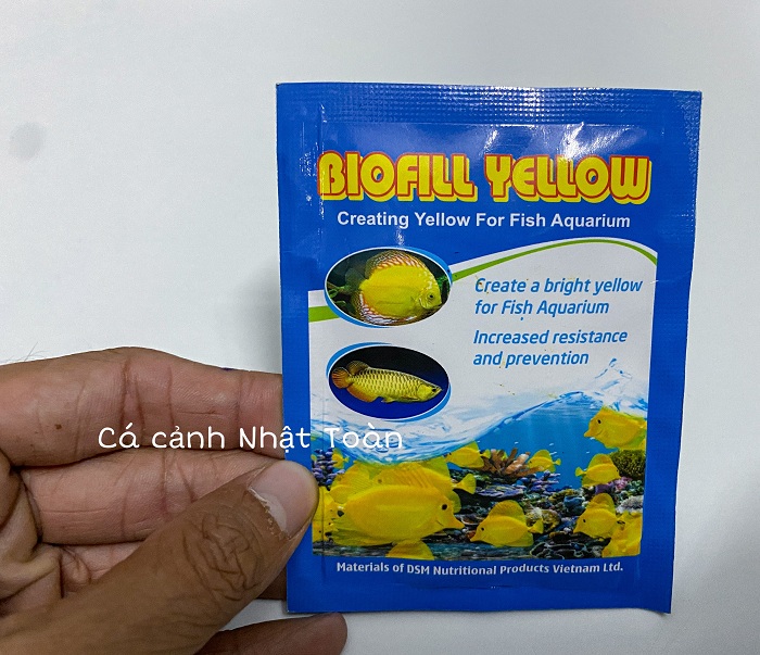 "Hoàn tiền đến 10%" CHẤT TẠO MÀU VÀNG CHO CÁ CẢNH BIOFILL YELLOW GÓI 10G