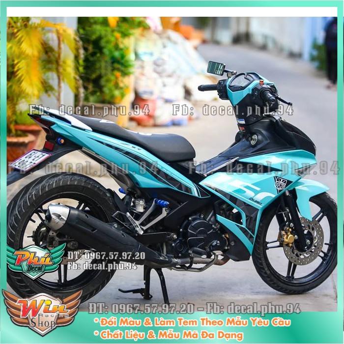 Tem rời ex 150 y15 zr xanh ngọc