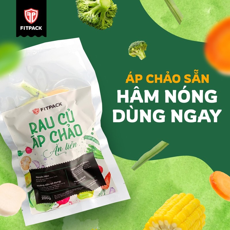 【Mới】 Rau Củ Áp Chảo Eatclean ăn liền Fitpack