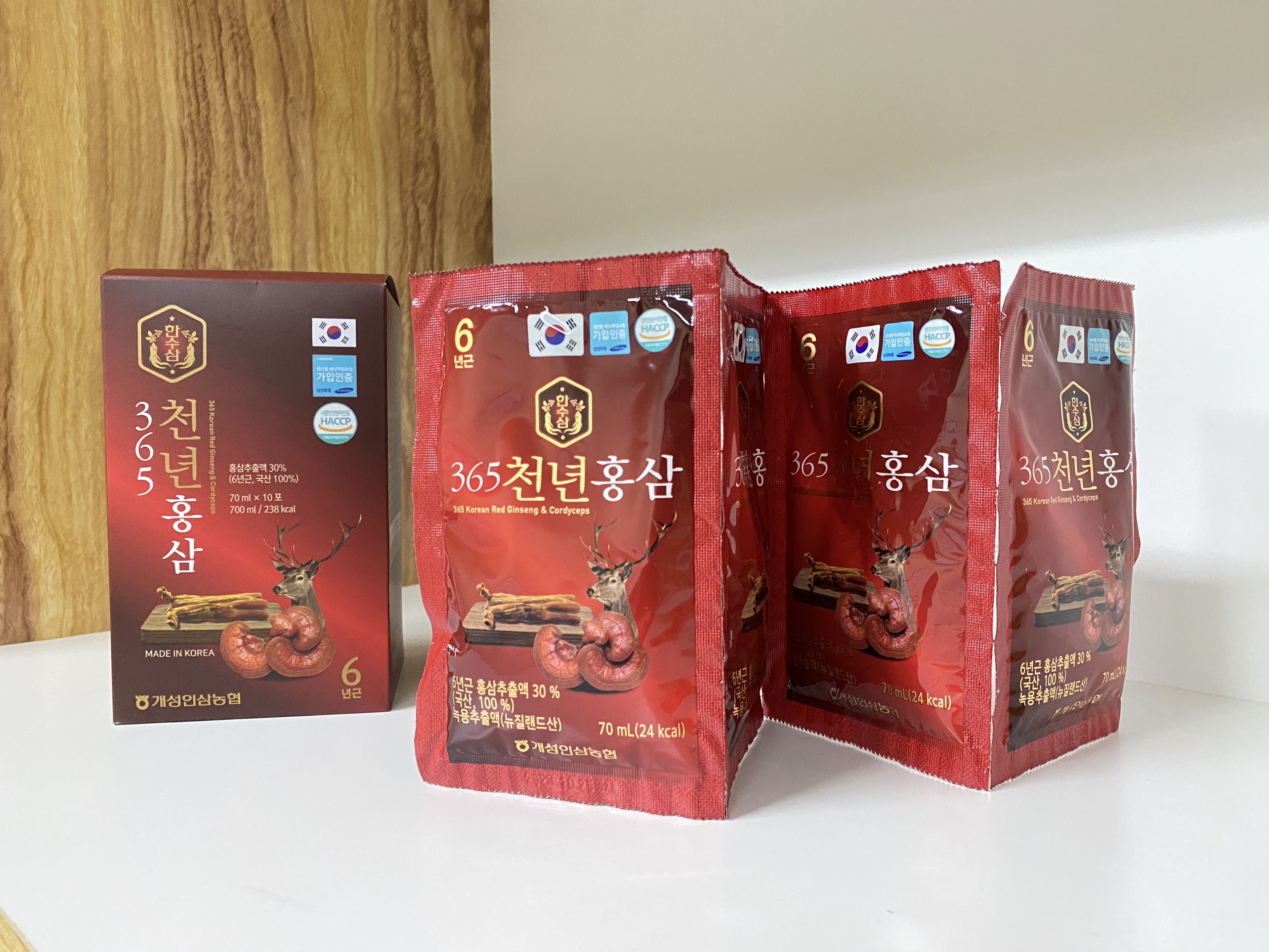 Nước Hồng Sâm Linh Chi Nhung Hươu 365