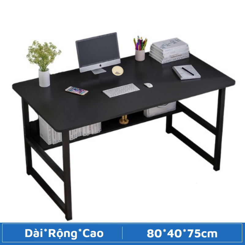 Bàn học, bàn làm việc để máy tính kèm kệ sách thông minh tiện dụng, hàng lắp ráp dễ dàng giá cả phù hợp