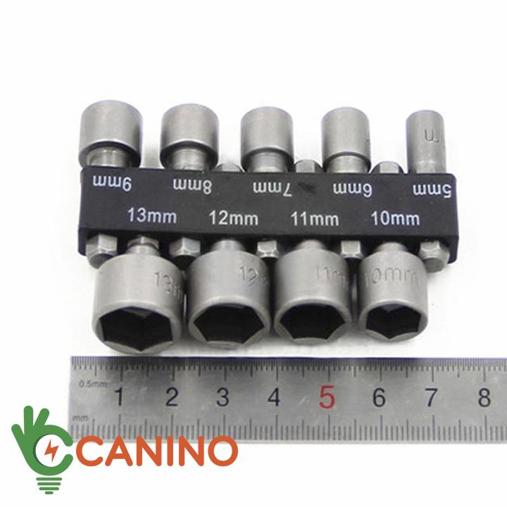 Bộ 9 đầu vặn vít đa năng 5-13mm