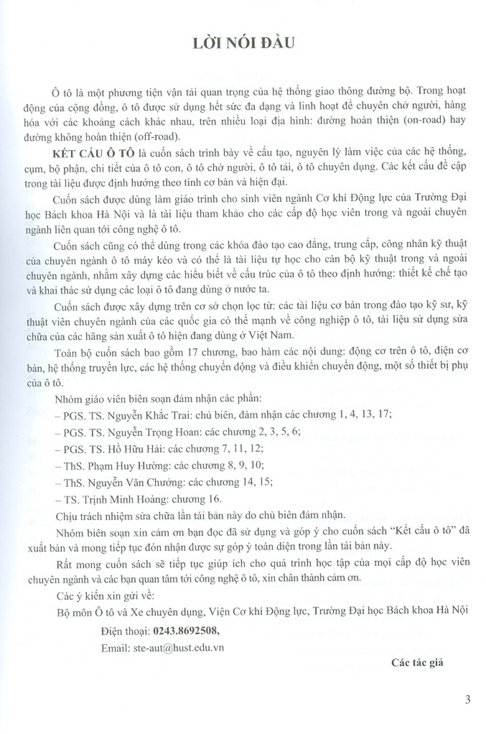 Kết Cấu Ô Tô
